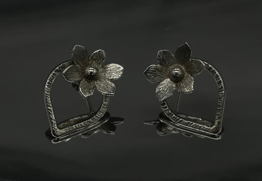 DAV - Ohrstecker 3D-Blüte